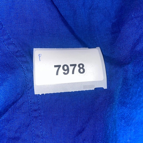 Chicos Travelers Cardigan Womens 3 Blue Long Sleeve Collared Neck Linen Casual - Picture 14 of 14